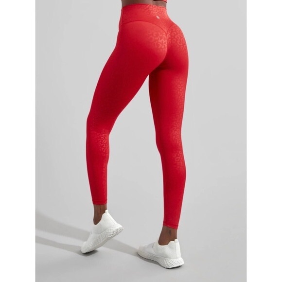 BuffBunny Rebel Leggings Red Leopard Size M Elysium - Picture 5 of 11